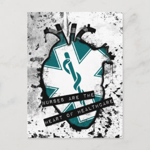 Krankenschwestern sind das anatomische Herz des Ge Postkarte