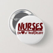 Krankenschwestern sind das Herz der Gesundheitsver Button (Vorne & Hinten)