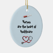 Krankenschwestern sind das Herz der Keramik Ornament (Rechts)