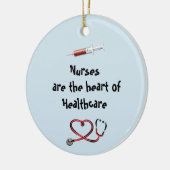 Krankenschwestern sind das Herz der Keramik Ornament (Links)