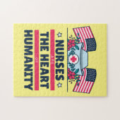 Krankenschwestern sind das Herz der Menschheit Puzzle (Horizontal)