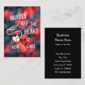 Krankenschwestern sind das Herzstück des Gesundhei Visitenkarte (Vorne/Hinten)