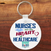 Krankenschwestern sind das Jahr des Gesundheitswes Schlüsselanhänger (Vorderseite)