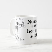 Krankenschwestern sind der gesendete Himmel Kaffeetasse (Vorderseite Links)