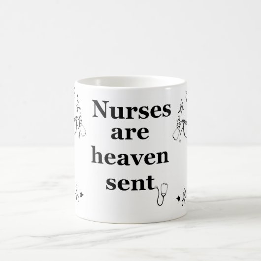 Krankenschwestern sind der gesendete Himmel Kaffeetasse (Mittel)