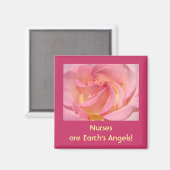 Krankenschwestern sind die Engel der Erde! Magnet (Vorderseite/Rückseite)