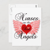 Krankenschwestern sind die wahren Engel Postkarte (Vorne/Hinten)