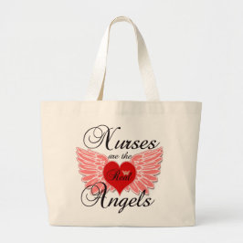 Krankenschwestern sind die wirklichen Engel Jumbo Stoffbeutel