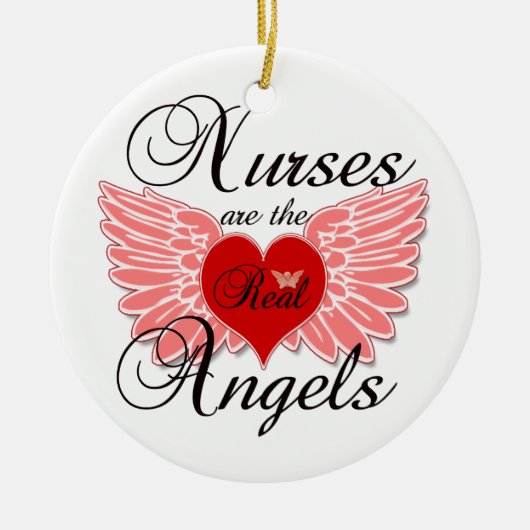 Krankenschwestern sind die wirklichen Winkel Keramikornament (Vorne)