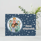 Krankenschwestern sind echte Engel auf der Erde. K Karte (Stehend Vorderseite)