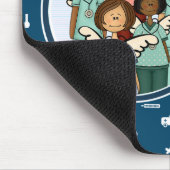 Krankenschwestern sind echte Engel auf Erden Gesch Mousepad (Ecke)