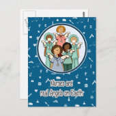 Krankenschwestern sind echte Engel auf Erden Postkarte (Vorne/Hinten)