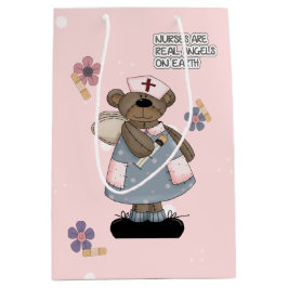 Krankenschwestern sind echte Engel Niedlich Teddy  Mittlere Geschenktüte