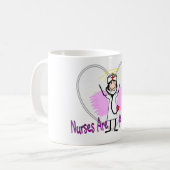 Krankenschwestern sind Engel Kaffeetasse (Vorderseite Links)