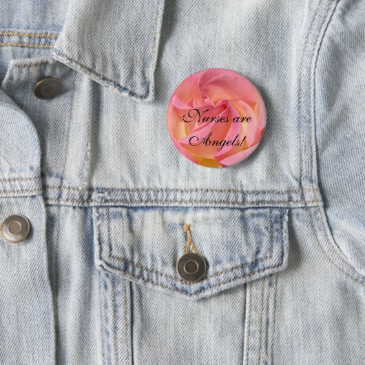 Krankenschwestern sind Engel! Knöpfe, die rosa Button (Beispiel)