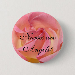 Krankenschwestern sind Engel! Knöpfe, die rosa Button