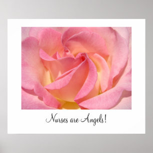 Krankenschwestern sind Engel! Kunstdrucke Rosa Ros Poster