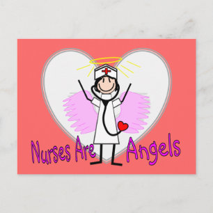 Krankenschwestern sind Engel Postkarte
