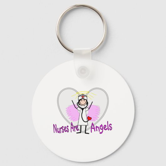 Krankenschwestern sind Engel Schlüsselanhänger (Vorderseite)