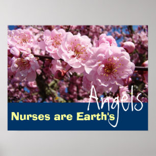 Krankenschwestern sind Erdenengel Poster Krankenpf