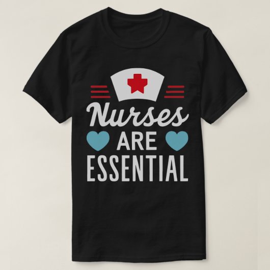 Krankenschwestern sind essenziell T-Shirt (Design vorne)