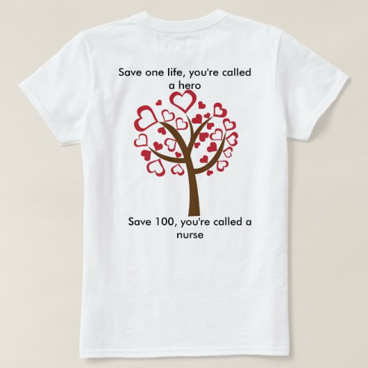 Krankenschwestern sind Helder auch T-Shirt (Design Rückseite)