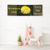 Krankenschwestern sind jeden Taghelder! Fahnen Banner (Insitu)