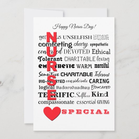 Krankenschwestern sind Sonderkarte (Vorderseite)