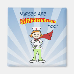 Krankenschwestern sind Superhelden, auch! Magnet