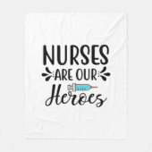 Krankenschwestern sind unsere Helden Fleecedecke (Vorderseite)