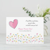 Krankenschwestern sind voll vom Herzen Karte (Stehend Vorderseite)