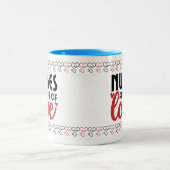 Krankenschwestern sind voll von Liebe - Krankensch Zweifarbige Tasse (Mittel)