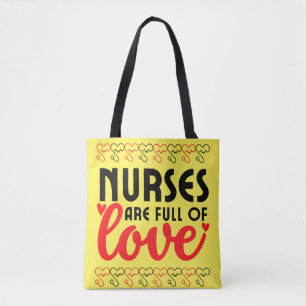 Krankenschwestern sind voller Liebe - Krankenschwe Tasche