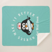 Krankenschwestern sorgen dafür, dass es besser wir sherpadecke (Vorderseite (Horizontal))