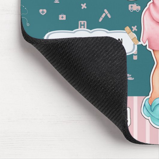 Krankenschwestern tun dies mit der Liebe Custom Nu Mousepad (Ecke)