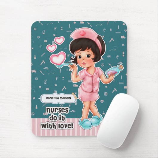 Krankenschwestern tun dies mit der Liebe Custom Nu Mousepad (Mit Mouse)