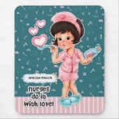 Krankenschwestern tun dies mit der Liebe Custom Nu Mousepad (Vorne)