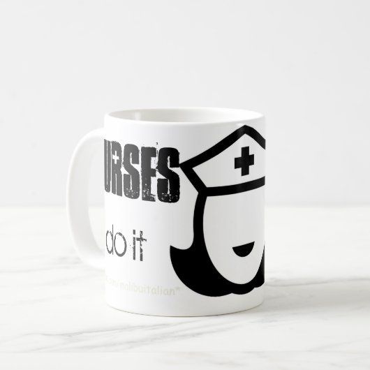 Krankenschwestern tun es mit Intensivpflege Kaffeetasse (Vorderseite Links)