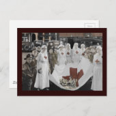 Krankenschwestern und junge Freiwillige sammeln Sp Postkarte (Vorne/Hinten)