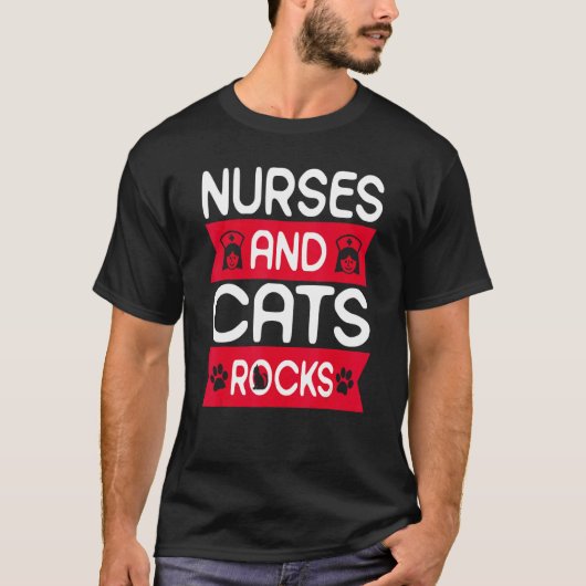 Krankenschwestern und Katzen T-Shirt (Vorderseite)