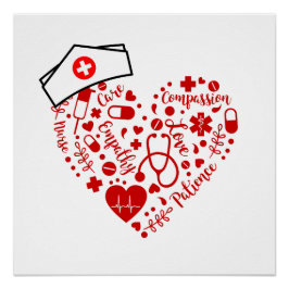 Krankenschwestern und Krankenschwestern, die Krank Poster