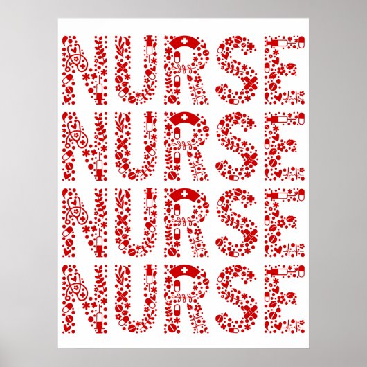 Krankenschwestern und Krankenschwestern, die Krank Poster (Vorne)