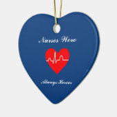 Krankenschwestern waren Heroes Heart Ornament (Links)