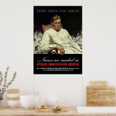 Krankenschwestern werden benötigt — W2 VA Poster (Küche)