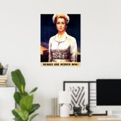 Krankenschwestern werden jetzt gebraucht, Patriot, Poster (Heimbüro)