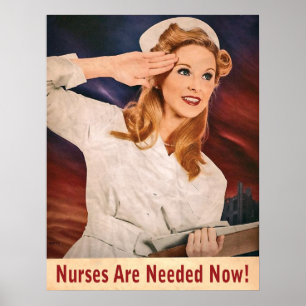 Krankenschwestern werden jetzt, Vintage Poster