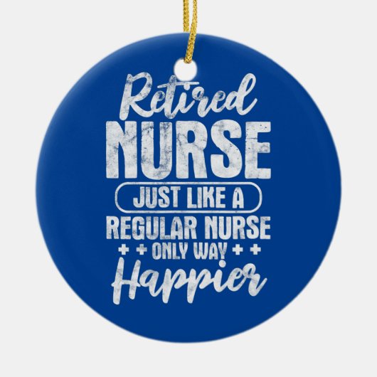 Krankenschwestern wie eine normale Krankenschweste Keramik Ornament (Vorne)