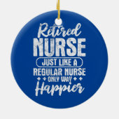 Krankenschwestern wie eine normale Krankenschweste Keramik Ornament (Hinten)