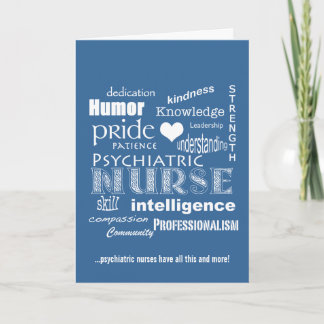Krankenschwestern Woche Psychiatrische Krankenpfle Dankeskarte