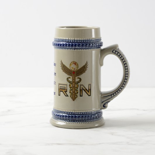 KrankenschwesternCaduceus RN-Bürgschaft änderte Bierglas (Rechts)